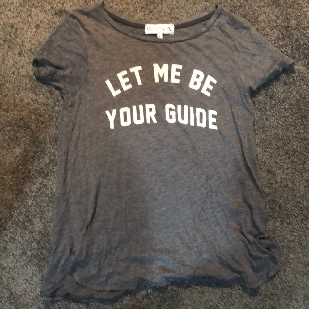 Wildfox Small let me be your guide tee